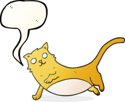 chat de dessin animé de bulle de discours png