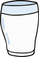 cartoon doodle glas melk png