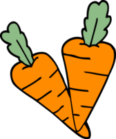 cartoon doodle carrots png