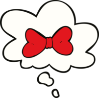 cartoon bow tie and thought bubble png