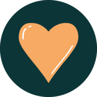 tattoo style icon of a heart png