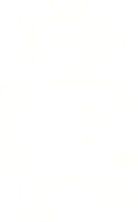 Robot Chalk Drawing png