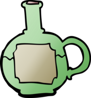 cartoon doodle food bottle png