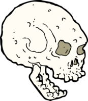 cartoon spooky skull png