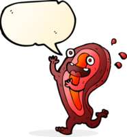 meat cartoon character with speech bubble png