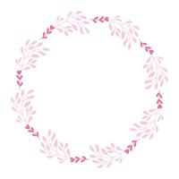 Spring floral frame design template vector