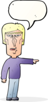 cartoon pointing man with speech bubble png