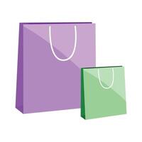 shopping bags illustration on a white background vector
