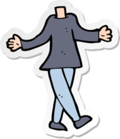 sticker of a cartoon female body png