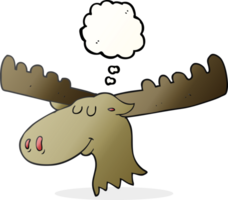 thought bubble cartoon moose png