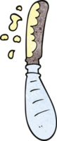 cartone animato scarabocchio burro coltello png