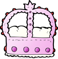 cartoon pink crown png