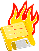 cartoon old computer disk png