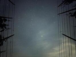 noche cielo, estrellas, universo fondo, astrofotografía, cosmos fondo de pantalla, lechoso camino y planetas a klenice, Croacia, hrvatsko Zagorje foto