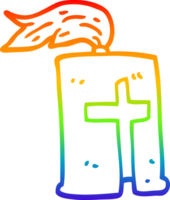 Regenbogen-Gradientenlinie Zeichnung Cartoon Ritter Helm png