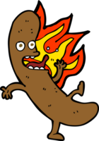 verrückte Cartoon-Wurst png