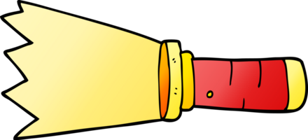 cartoon doodle lit torch png