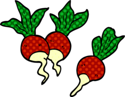 cartoon doodle healthy radish png