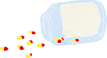 cartoon jar of pills png