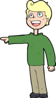 cartoon man pointing and laughing png