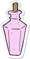 sticker of a cartoon perfume fragrance bottle png