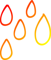 desenho de linha de gradiente quente desenho de gotas de tinta verde png