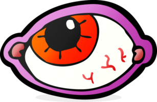 oeil effrayant de dessin animé png