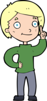 cartoon boy with idea png