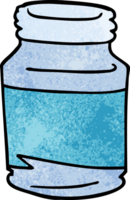 cartoon doodle glass jar png