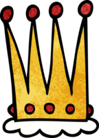 cartoon doodle crown png