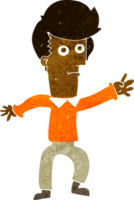 Cartoon-Mann winkt png