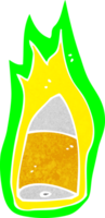 bala flamejante dos desenhos animados png