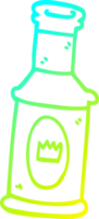 desenho de linha de gradiente frio desenho de bebida alcoólica png