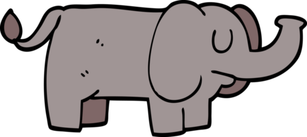 caricatura, garabato, divertido, elefante png