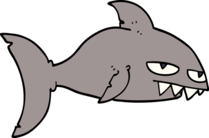 cartoon doodle deadly shark png