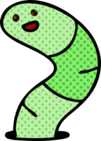 quirky comic book style cartoon snake png