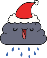 kawaii regenwolke der weihnachtskarikatur png