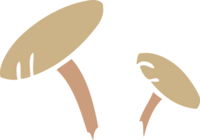 cartoon doodle van enkele paddenstoelen png