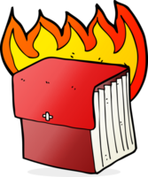 cartoon burning business files png