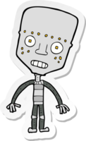 pegatina de un robot de dibujos animados png