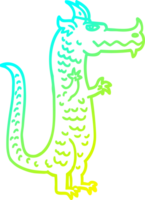 Kalte Gradientenlinie Zeichnung Cartoon magischer Drache png