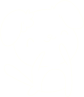 vrolijke hond krijttekening png