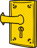 cartoon doodle of a door handle png