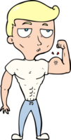 Karikatur Fitnessstudio Mann png