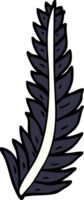 cartoon doodle black feather png