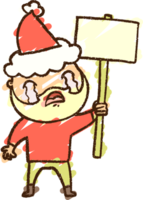 Christmas Man Chalk Drawing png