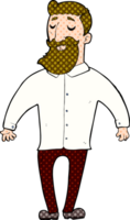 homme barbu de dessin animé png