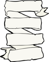 cartoon heraldic scroll banner png