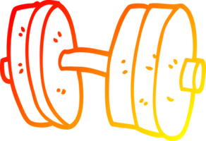 warm gradient line drawing cartoon weights png
