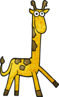 cartone animato scarabocchio divertente giraffa png